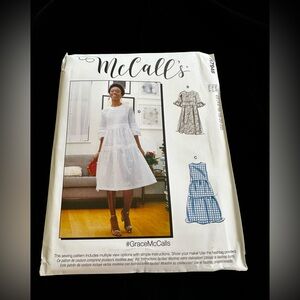 McCall’s M7948 Plus Size Dress Pattern Size E5 (14-16-18-20-22)